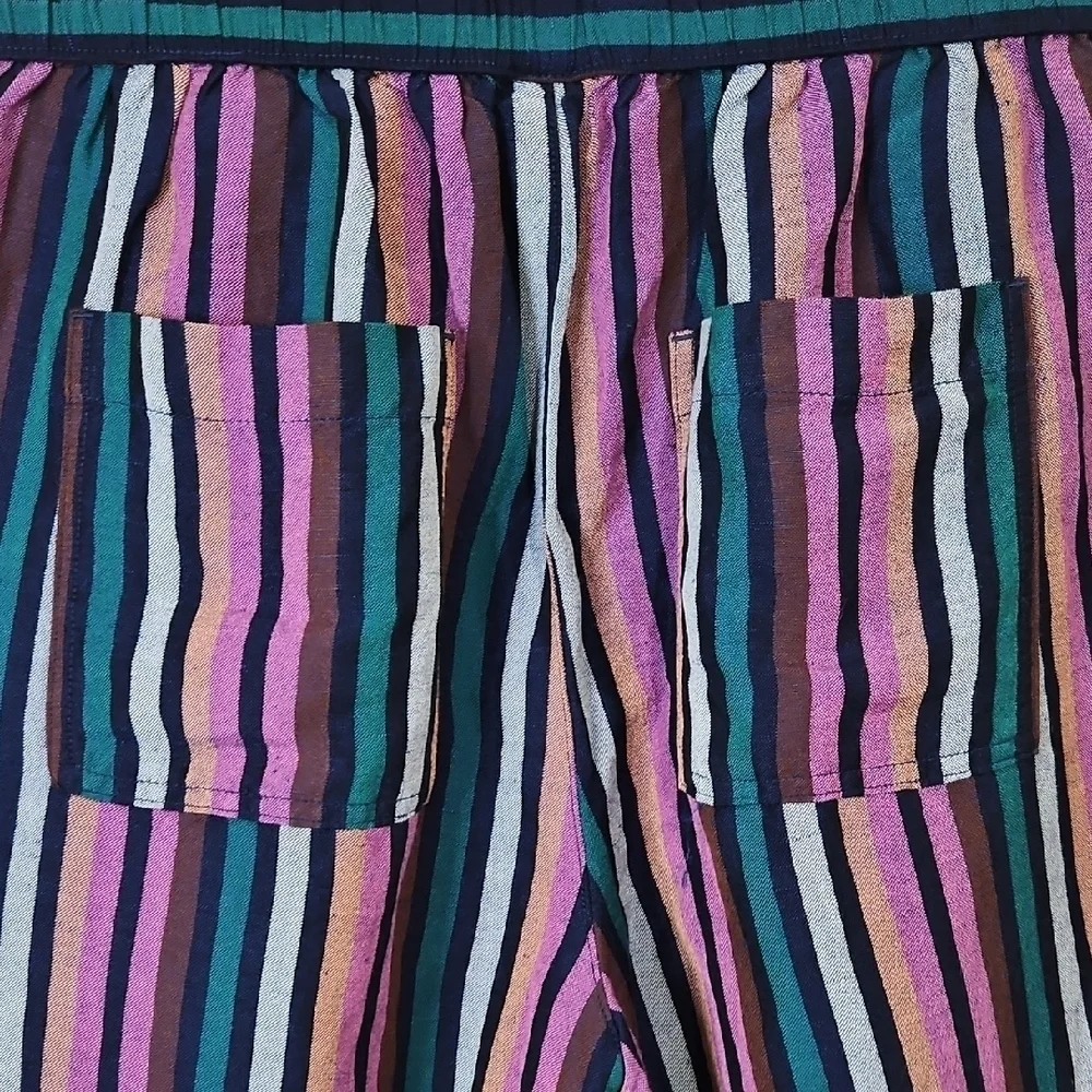 a new day Vibrant Striped High Waist Shorts